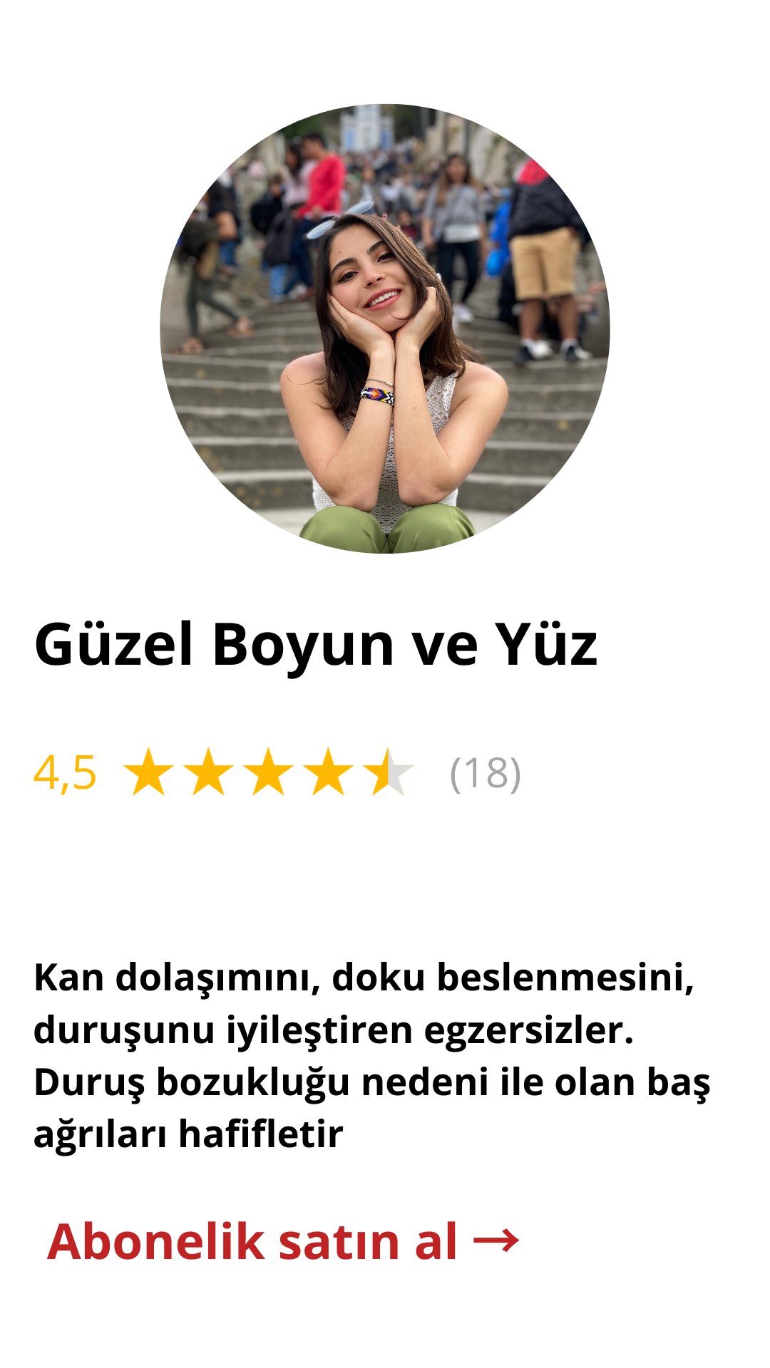 Yüz ve boyun programı